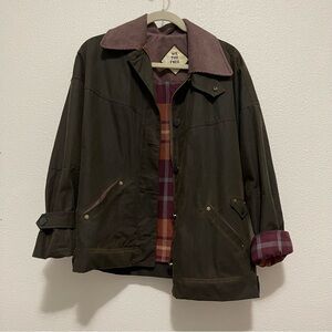 We The Free Cori Waxed Jacket - Olive - XS
